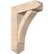 Ekena Millwork Thorton Arts and Crafts Smooth Bracket w/ Offset Brace, Douglas Fir, 7 1/2"W x 24"D x 32"H BKT0806X24X32THR03SDF - alternate 1